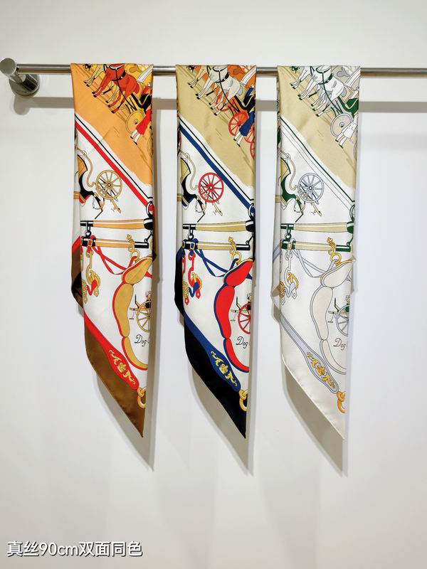 Hermes silk scarf 90X90cm E050940