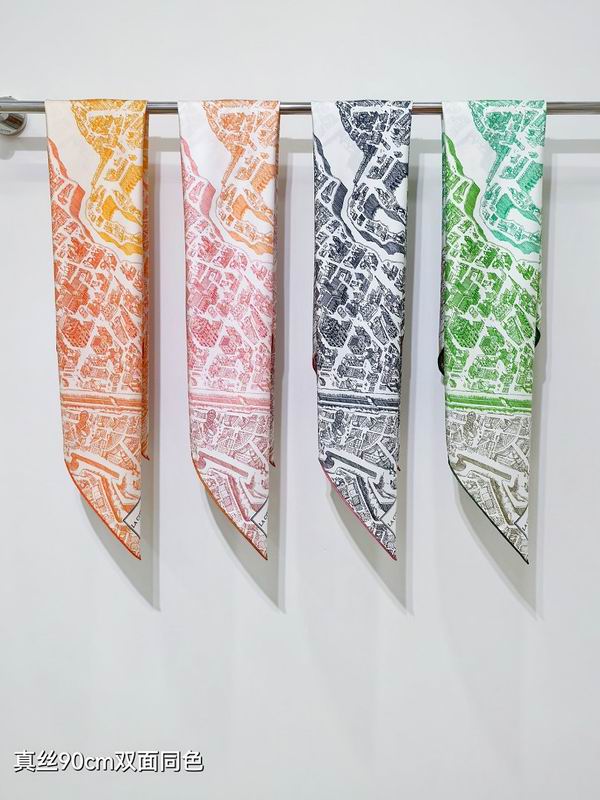 Hermes silk scarf hm38