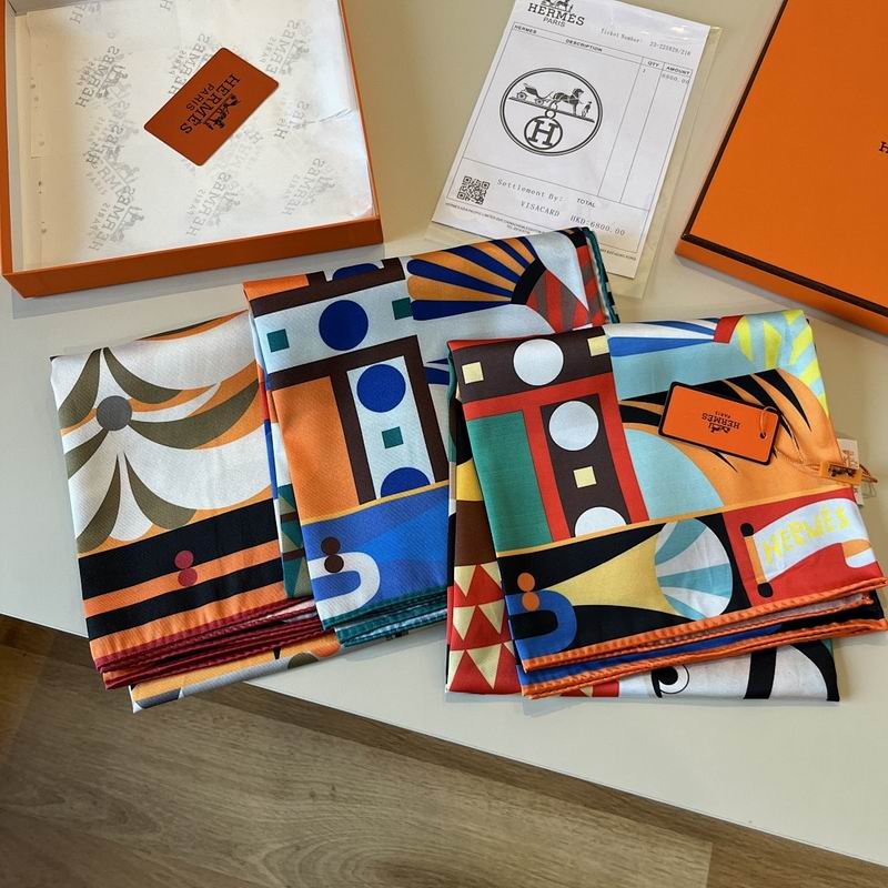 Hermes silk scarf hm27