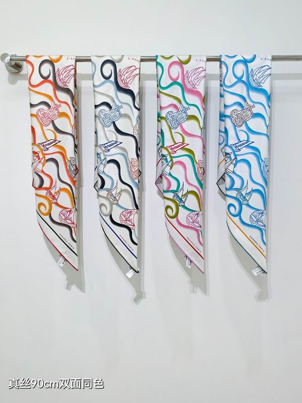 Hermes silk scarf hm18