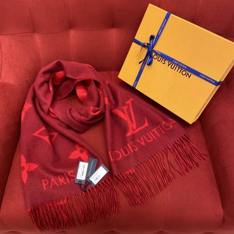 LV 190X45cm 100% 羊绒 E59