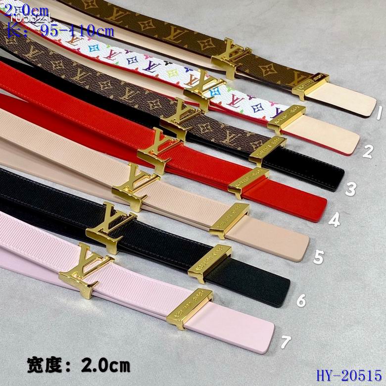 LV belt 20mmX95-110cm 8L01