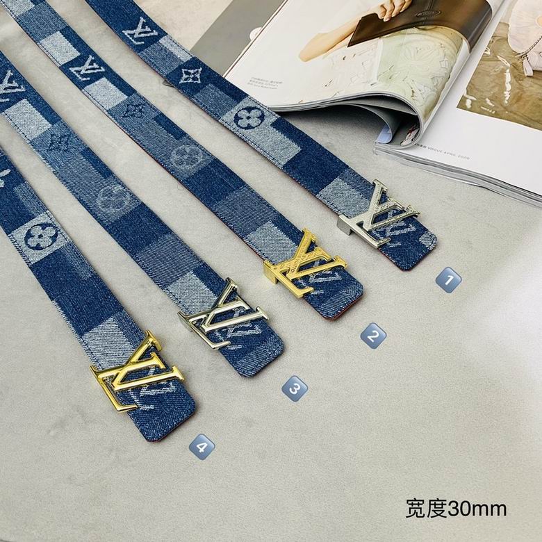 LV Belt 30mmX95-110cm 7D11