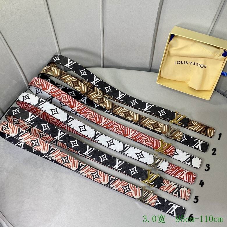 LV Belt 30mmX95-110cm 7D08