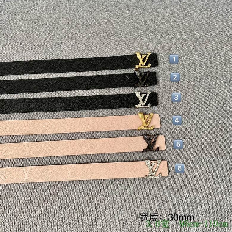 LV Belt 30mmX95-110cm 7D68