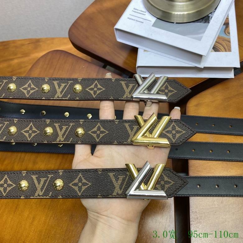 LV Belt 30mmX95-110cm 7D70