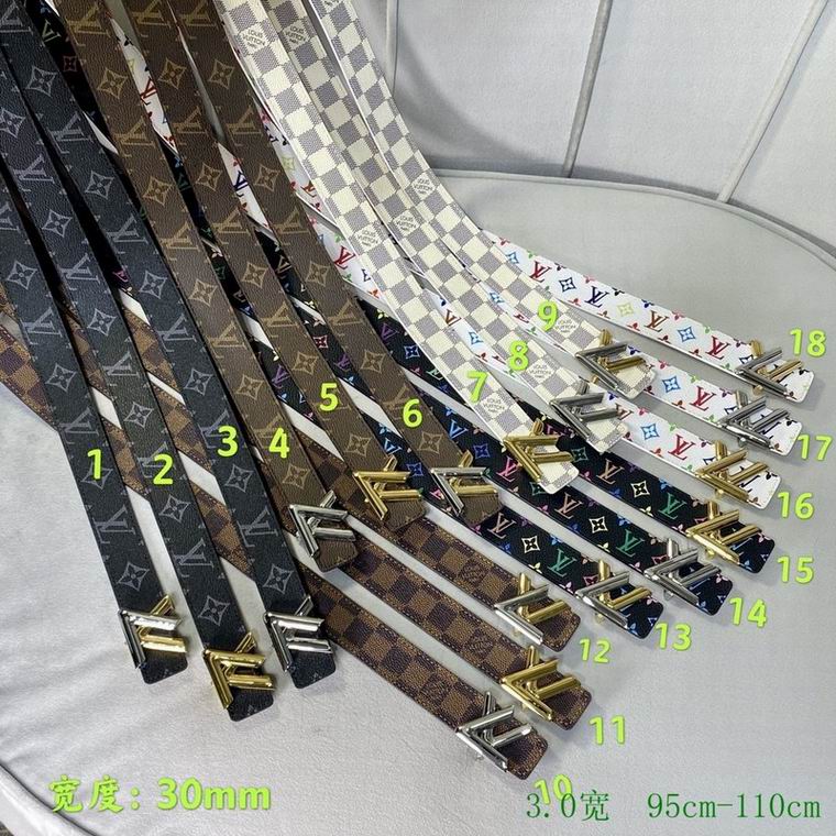 LV Belt 30mmX95-110cm 7D75