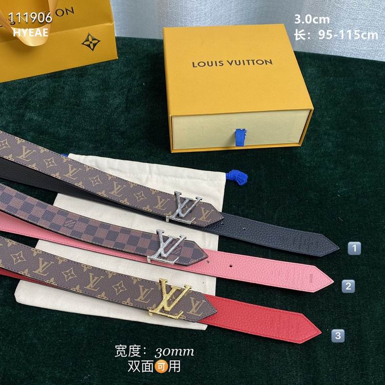 LV Belt 30mmX95-115cm 8L10