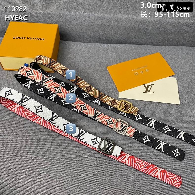 LV Belt 30mmX95-115cm 8L04