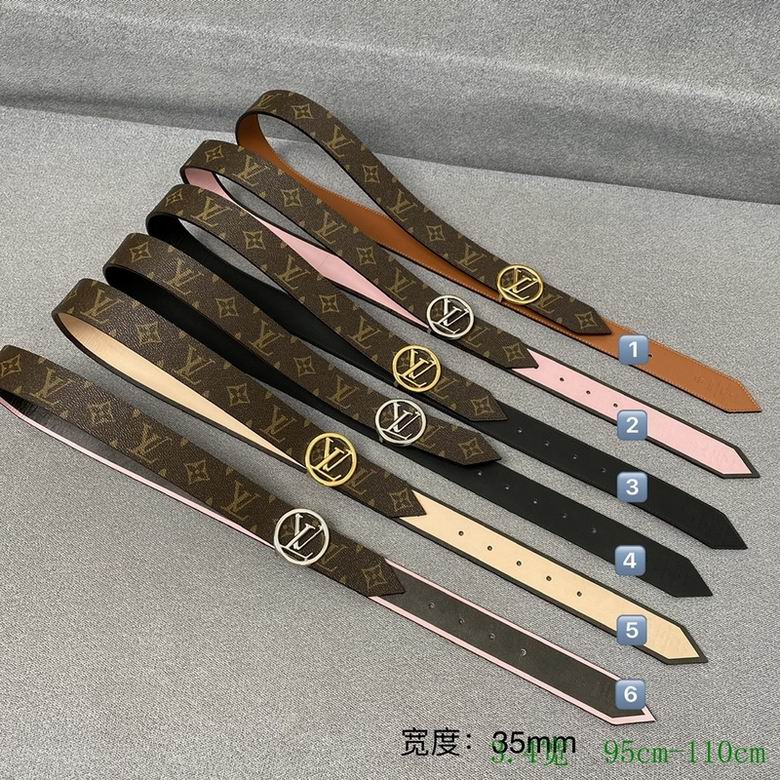 LV Belt 34mmX95-110cm 7D31