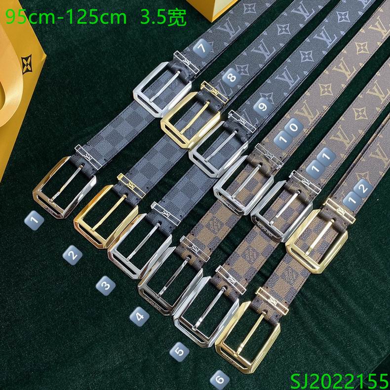 LV Belt 35mmX95-125cm 7D07