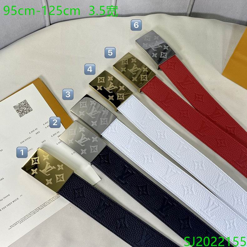 LV Belt 35mmX95-125cm 7D06