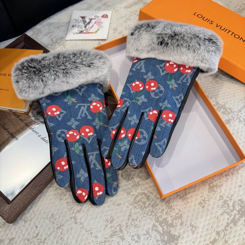 LV Gloves M L 091048