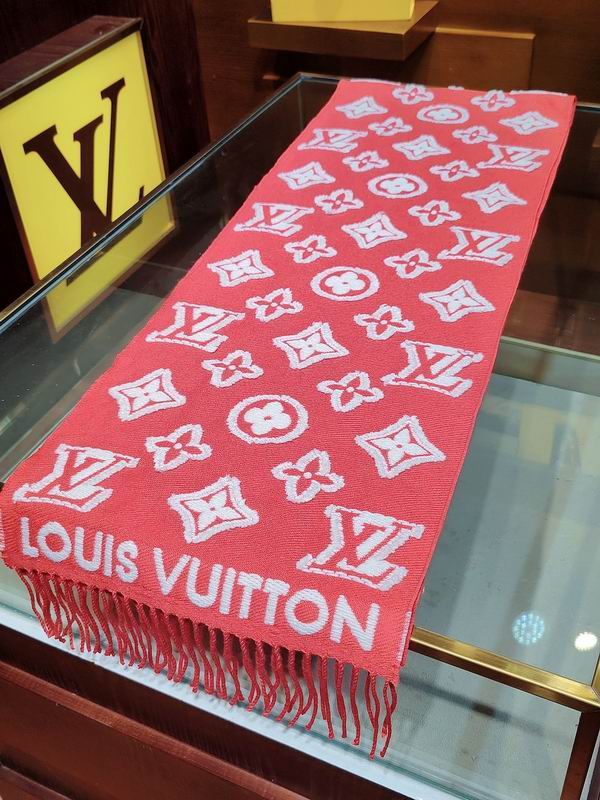 LV Scarf 200X34cm 90%绵羊毛 9%山羊绒 1%桑蚕丝 E05