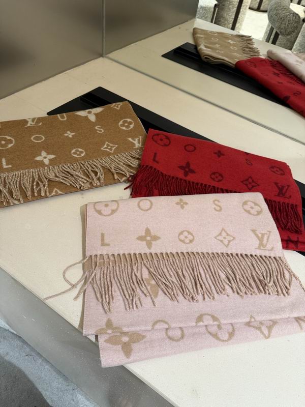 LV Scarf 220X40cm 100%山羊绒 E111606