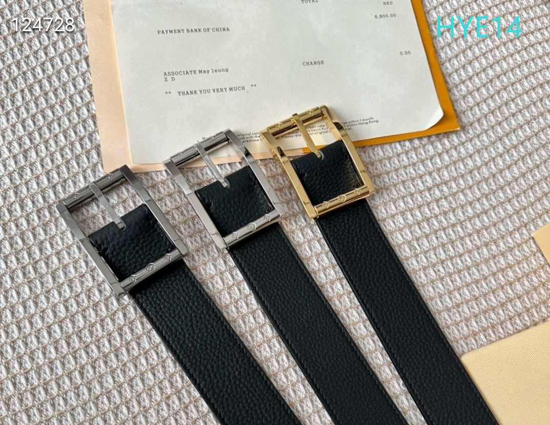 LV belt 34mmX95-125cm XH04