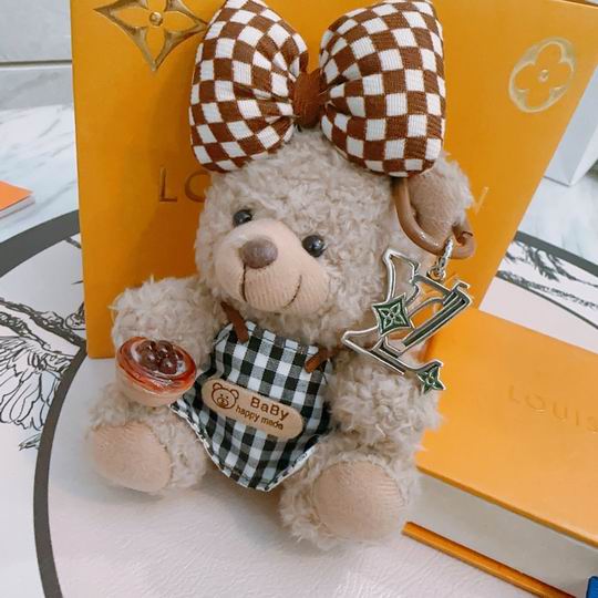 LV keyring 格子小熊 01lyh07