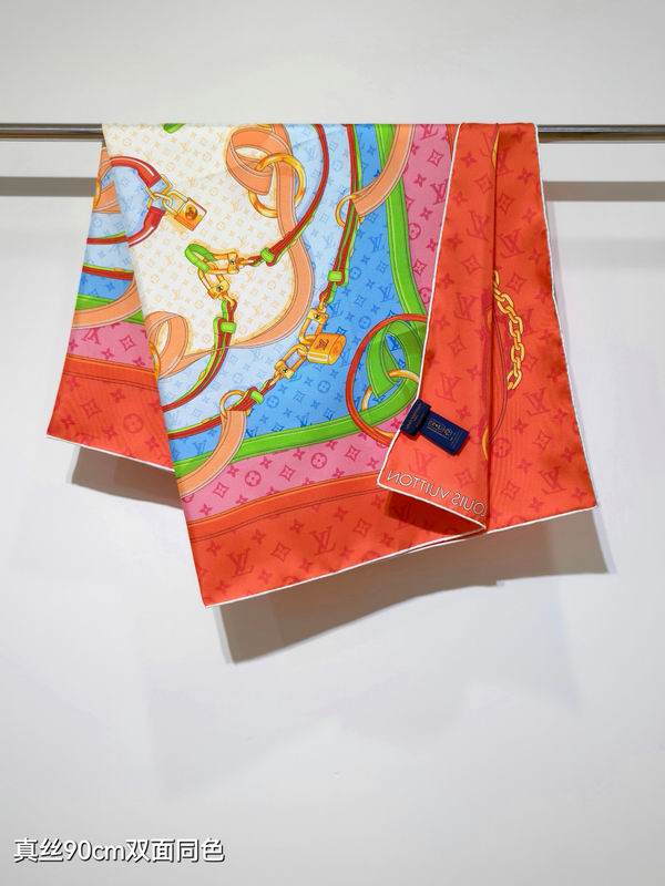LV silk scarf 90X90cm E122140