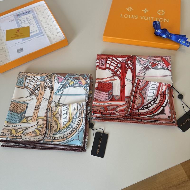 LV silk scarf hm26