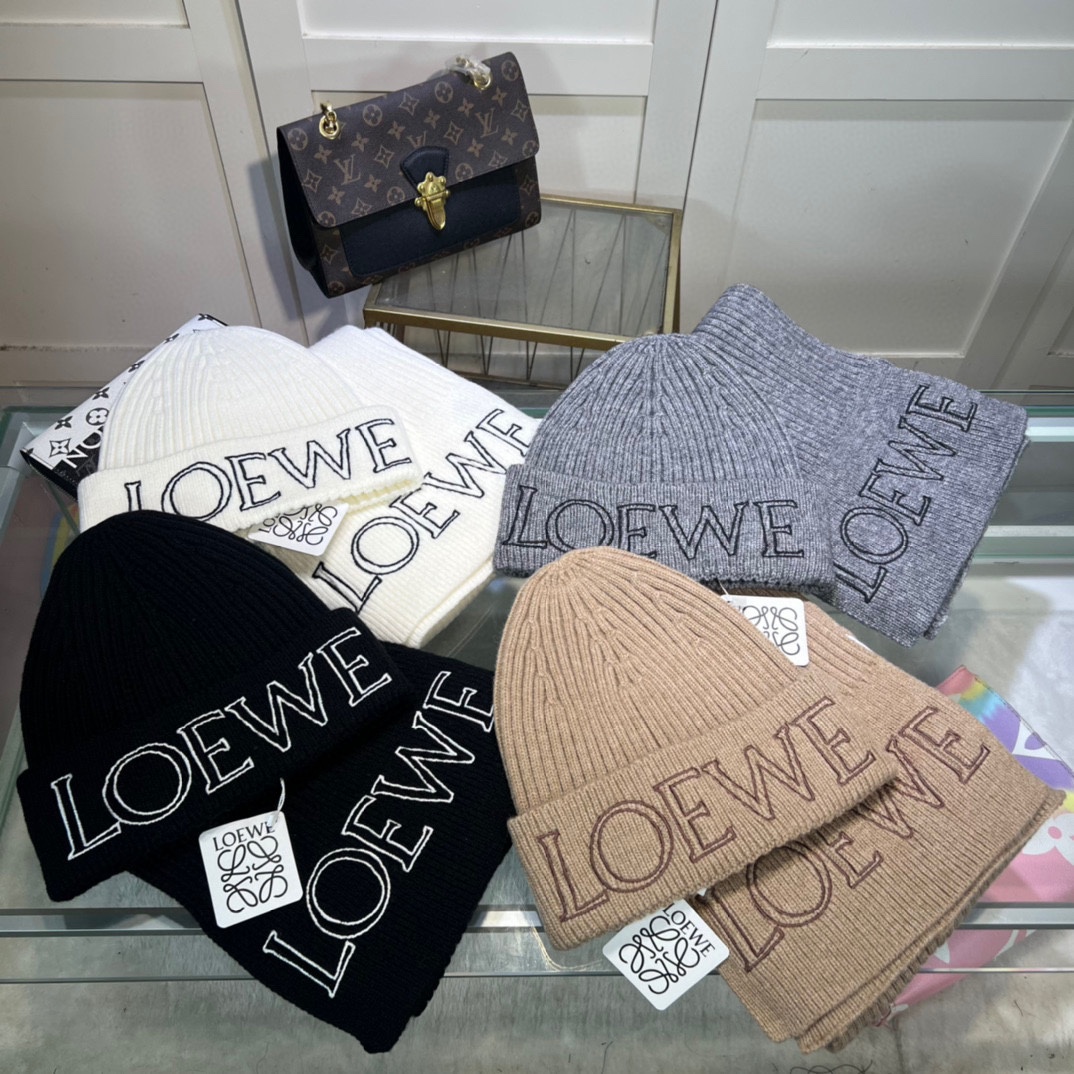Loewe Scarf Hat 2PCS