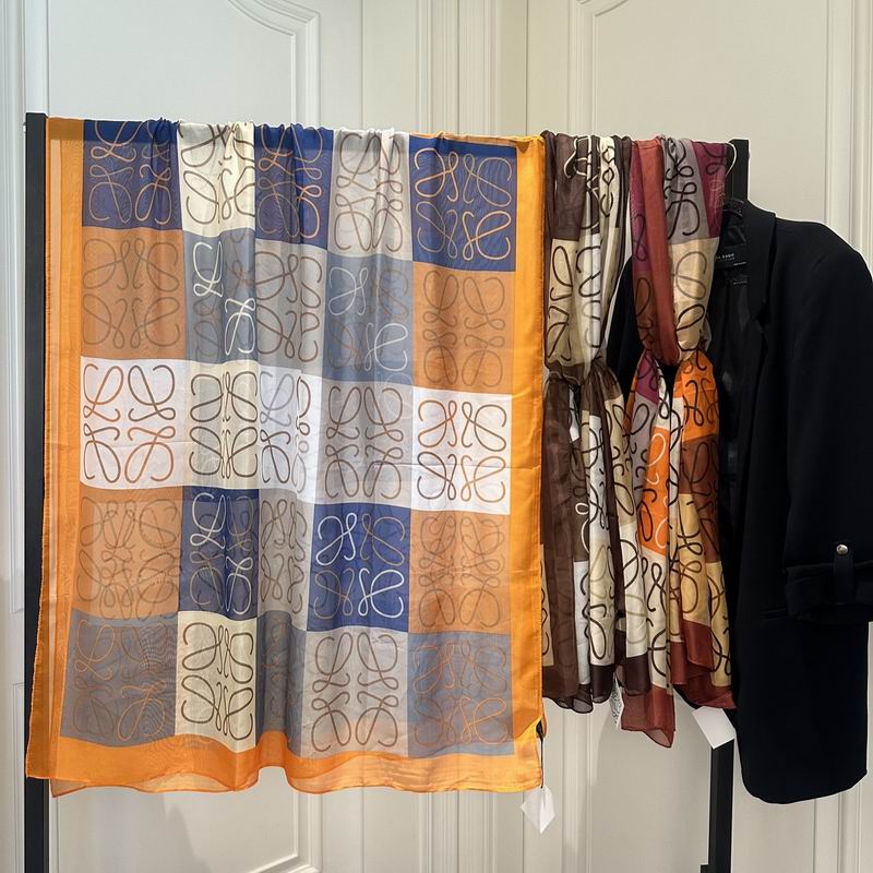 Loewe silk scarf 180X90cm E02