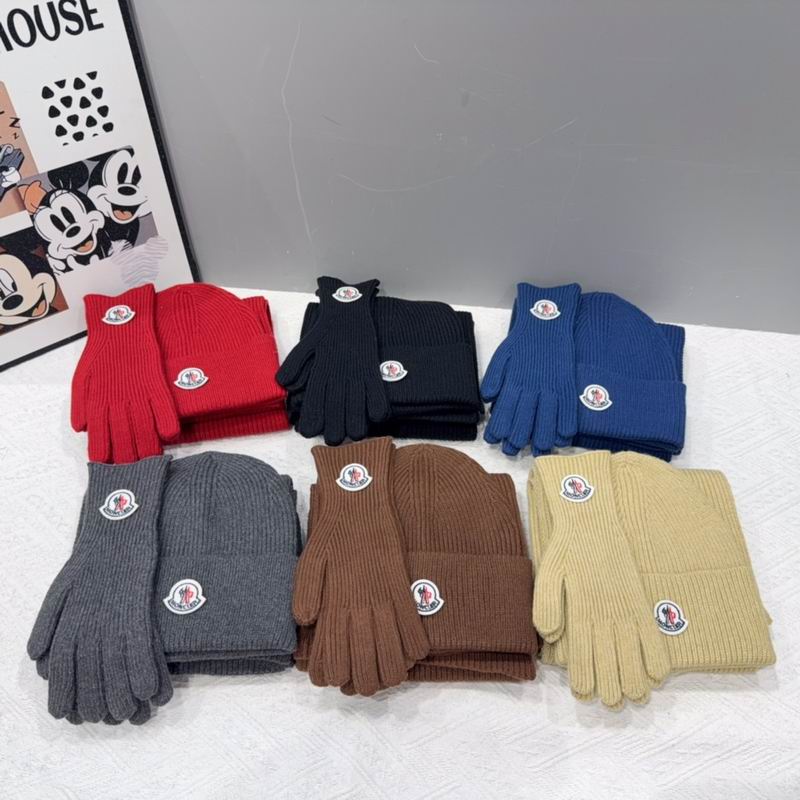 Moncler scarf hat gloves 120902
