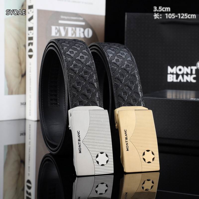 Montblanc belt 35mm(自动扣）X105-125cm 8L99