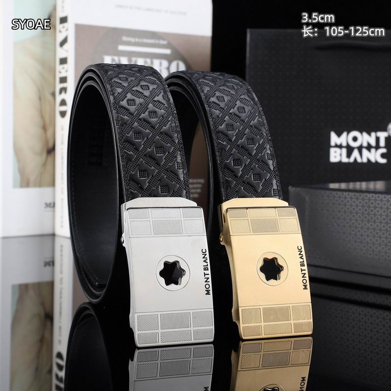 Montblanc belt 35mm(自动扣）X105-125cm 8L100