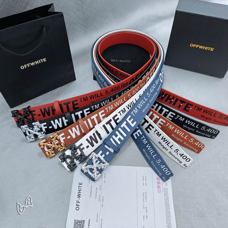 Off White belt 38mmX90-125cm lb102602