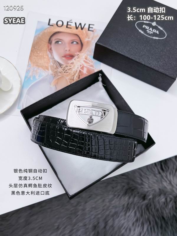 Prada belt 自动带 35mmX100-125cm 8L072004