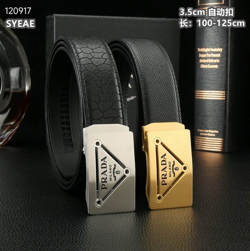 Prada belt 自动带 35mmX100-125cm 8L072003