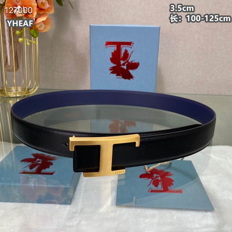 TOD's belt 35mmX100-125cm 8L10