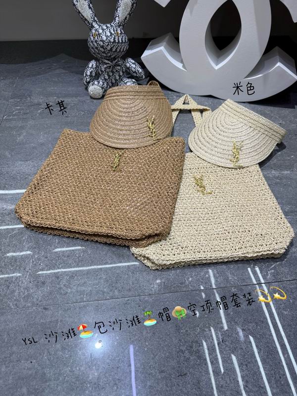 YSL beach bag hat