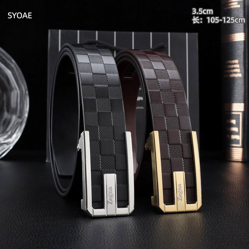 Zegna belt 35mm(自动扣）X105-125cm 8L09