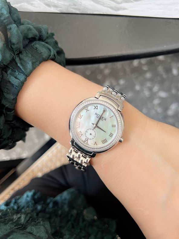 Rolex women 36.8X7mm 090933 (10)