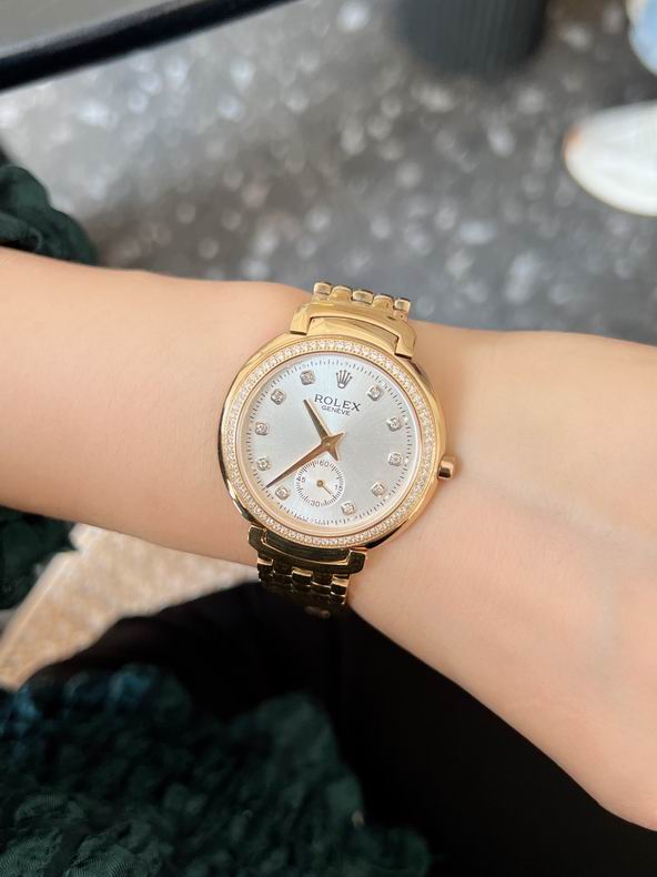 Rolex women 36.8X7mm 090933 (3)