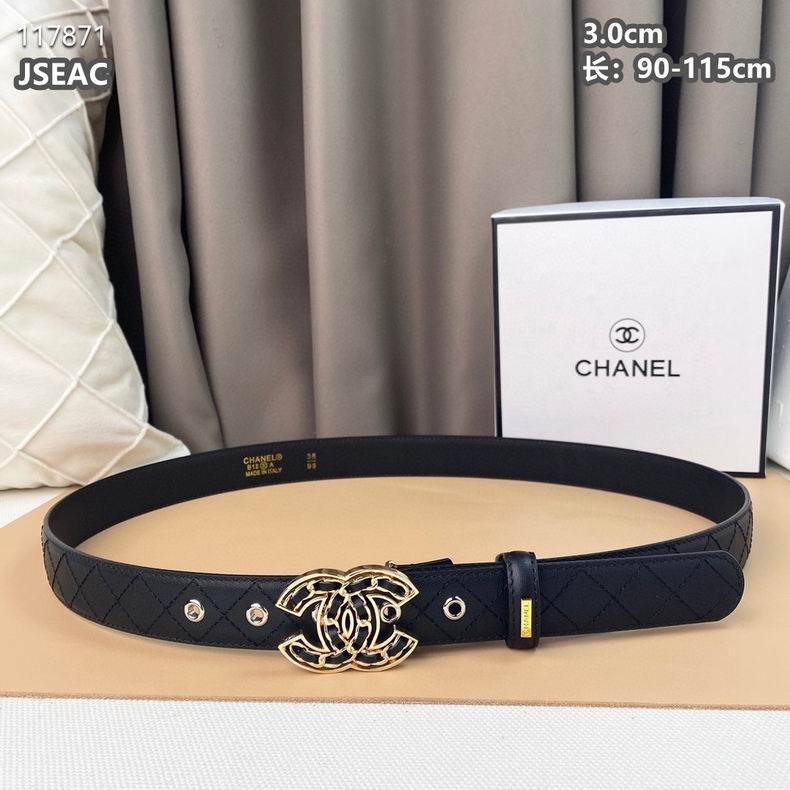 Chanel belt 30mmX90-115cm 8L (12)