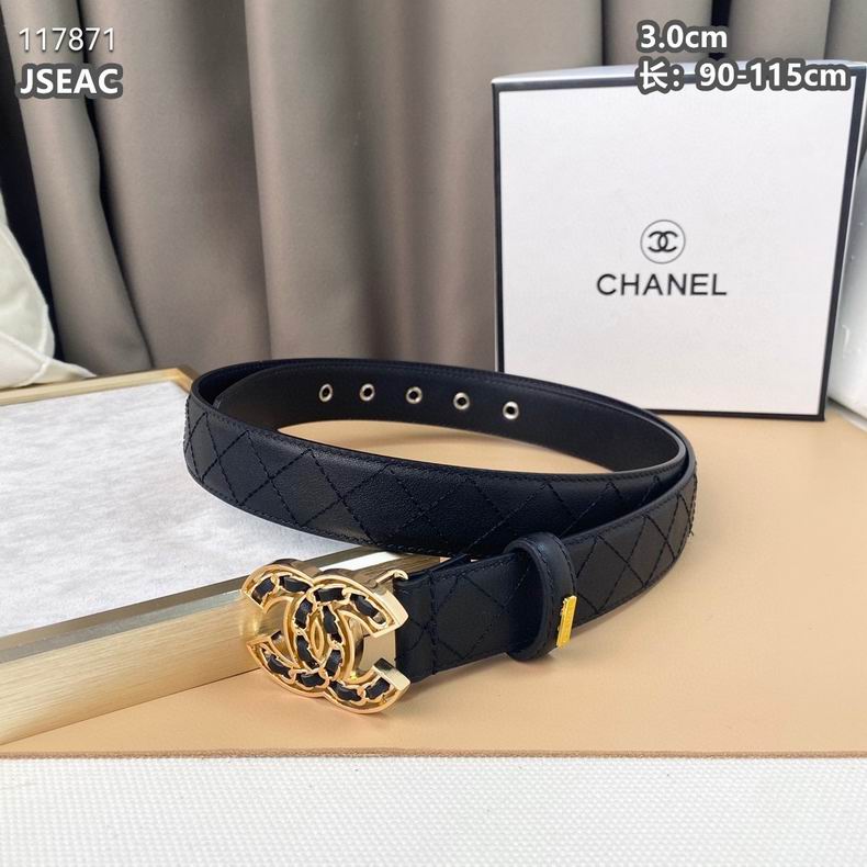 Chanel belt 30mmX90-115cm 8L (15)