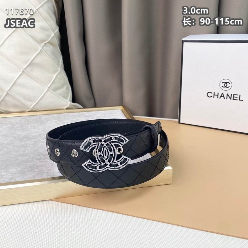 Chanel belt 30mmX90-115cm 8L (9)