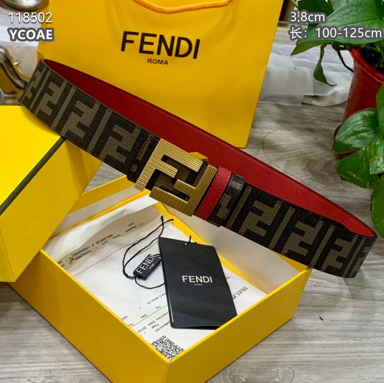 Fendi belt 38mmX100-125cm 8L (7)