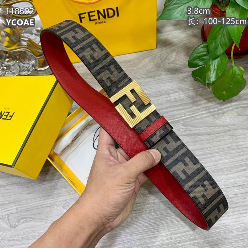 Fendi belt 38mmX100-125cm 8L (8)