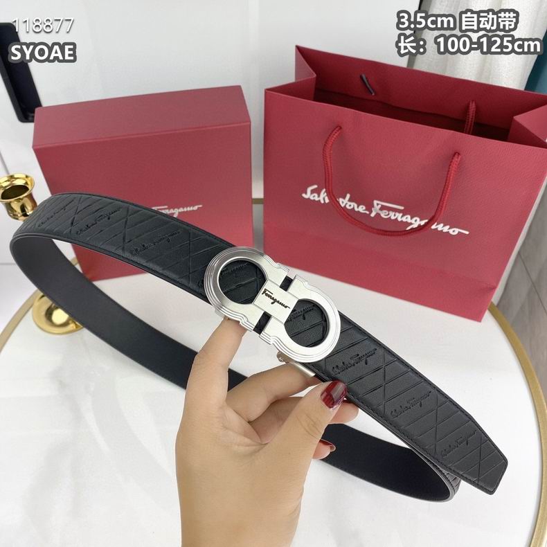 Ferragamo belt自动带 35mmX100-125cm 8L (1)