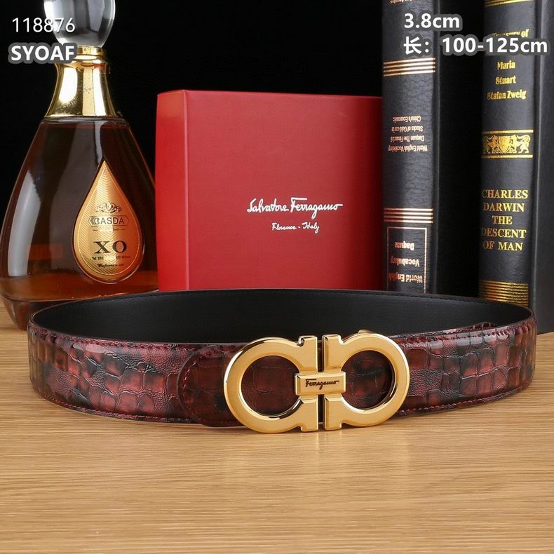 Ferragamo belt 38mmX100-125cm 8L (28)