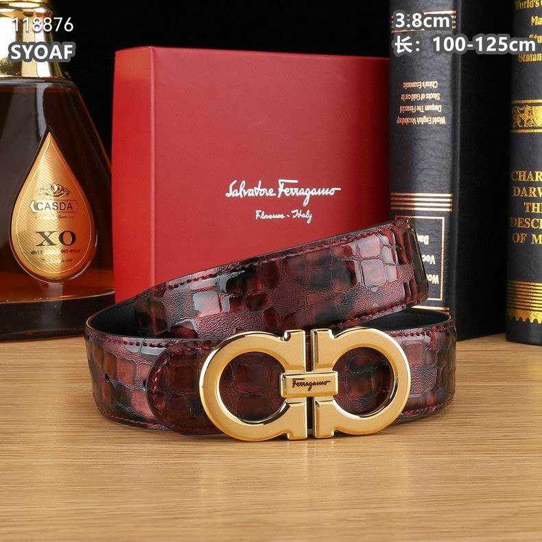 Ferragamo belt 38mmX100-125cm 8L (30)