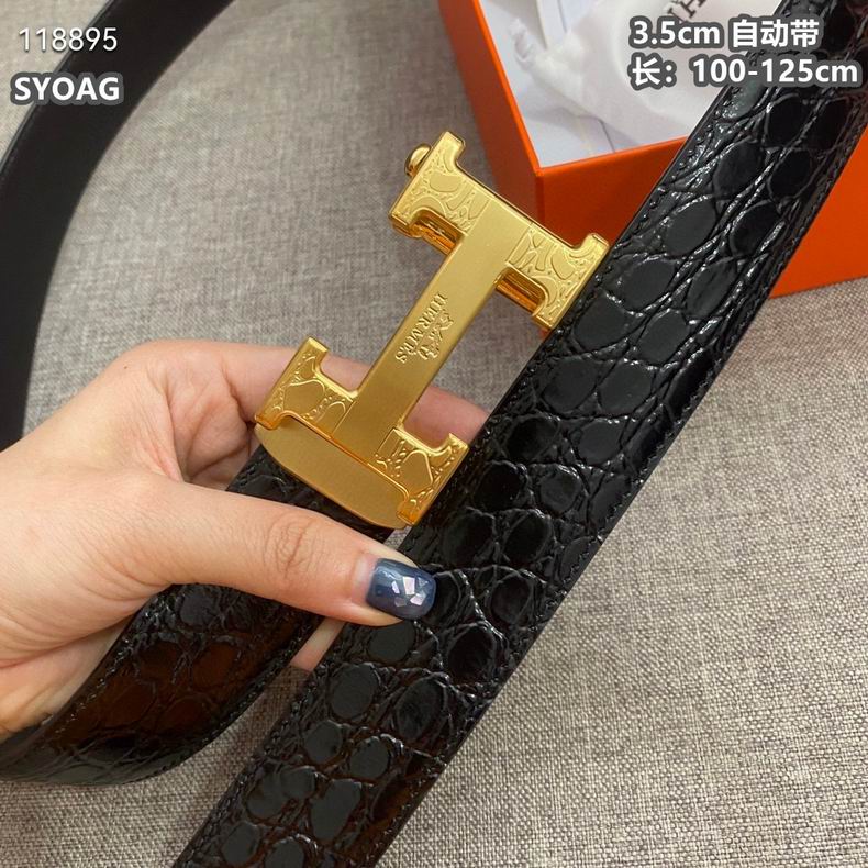 Hermes belt自动带 35mmX100-125cm 8L (9)