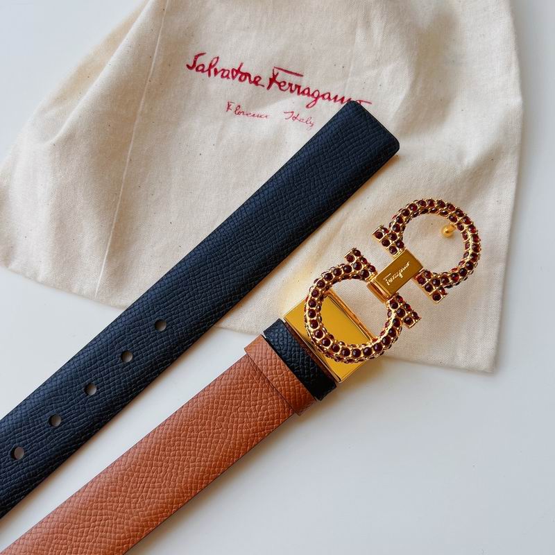 Ferreagamo belt 25mmX95-110cm 7D (15)