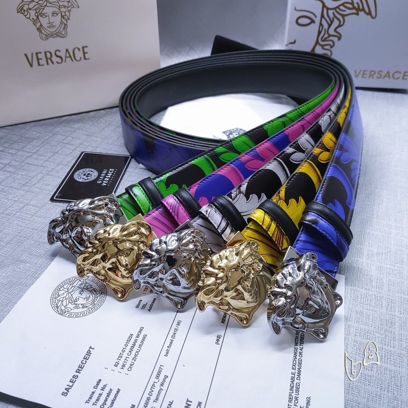 Versace belt 38mmX80-125cm lb (34)