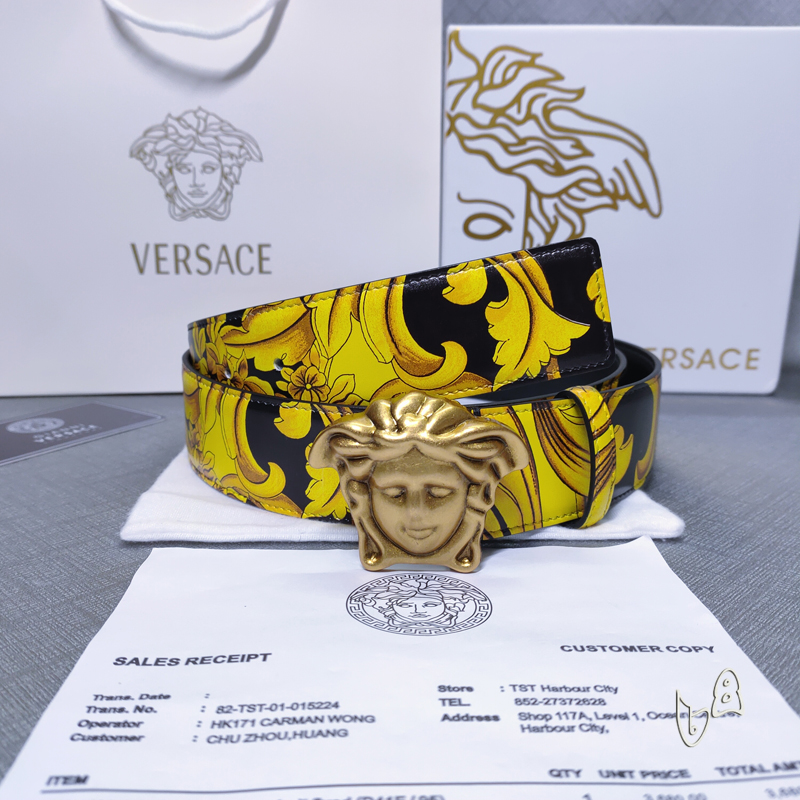 Versace belt 38mmX80-125cm lb (9)