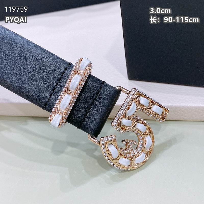 Chanel belt 30mmX90-115cm 8L (18)
