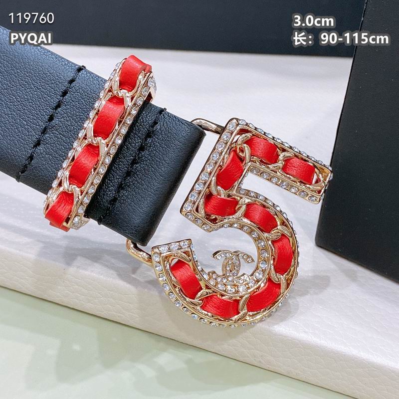 Chanel belt 30mmX90-115cm 8L (22)